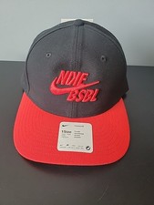 Nike Baseball Classic99 Hat Cap Youth Swoosh Dri-Fit Flex Adjustable Black Red