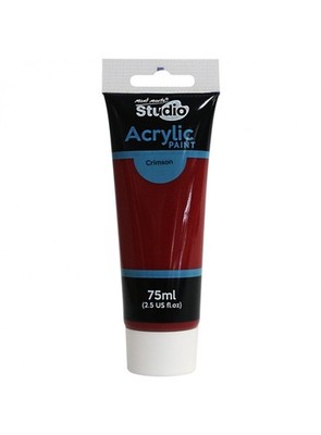 Mont Marte Acrylic Paint Studio 75ml - Crimson Red,Stamps
