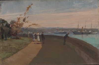 Julian Ashton The Botanic Gardens Sydney 1890 17''x 22'' Archival Art Print