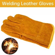 Work gloves sheepskin leather workers work welding safety protection garden