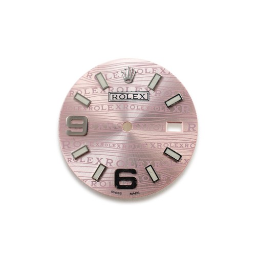 Custom Rolex Datejust 36 Pink Motif Stick & Arabic Numerals Dial