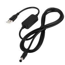 USB 5V to DC 5.5mm x 2.1mm 12V Converter Step Up, Voltage Converter Power Cab...