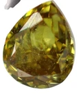 0.18 Carat Natural Chameleon Diamond Certified Pear Cut Loose 3 MM Gemstone