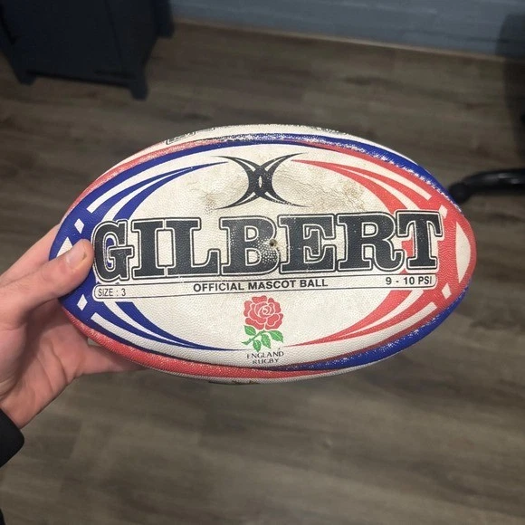 Англия регби талисман мяч Gilbert официальный подписанный автограф коллекционный - Изображение 2 из 3
