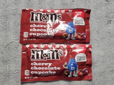 M&M's Cherry Chocolate Cupcake Candy 2.47 oz. Limited Edition 2 Pack