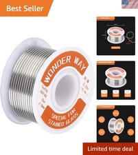 No Flux Solder Wire for Stained Glass Artists - Sn60/Pb40 2.0mm, 3.2oz Capacity