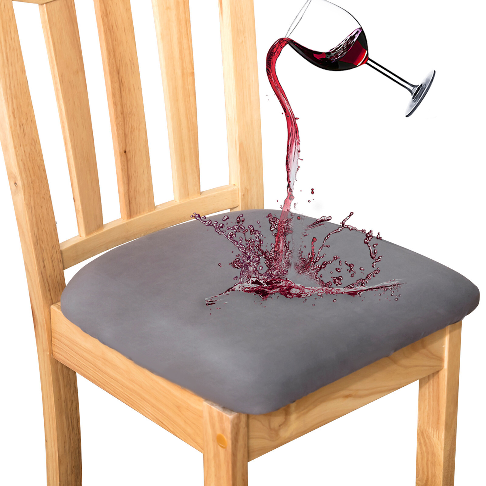 S Waterproof Dining Room Chair Seat Cushion Cover