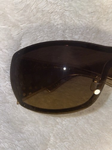 Dior Pale Gold/ Brown QHP8T Quadrille Shield Sunglasses - Picture 20 of 24