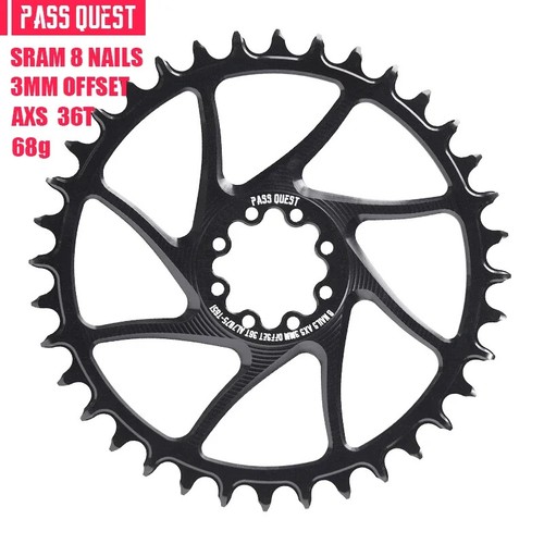 3mm Offest Direct Mount Chainring 8 Bolt AXS Round 28-48T Narrow Wide Chainwheel - Picture 40 of 47
