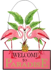 Sunset Vista Designs Kathy Hatch Pretty in Pink Flamingo Welcome to 