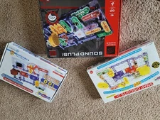 Lot of 3 - Elenco Snap Circuits Electronic Kits 100 Total Pcs (see description)