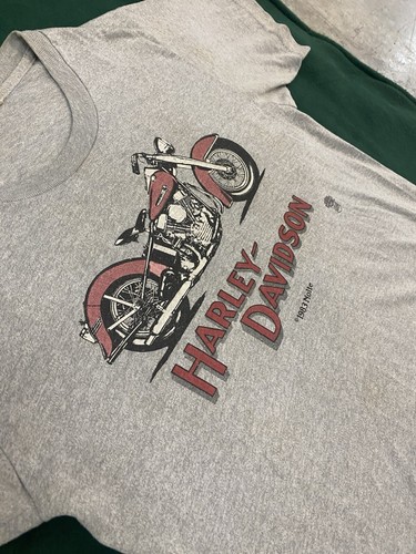 1983 HARLEY DAVIDSON MOTORCYCLE T-Shirt NOLTE Womans Large Screen Stars Tag - Picture 2 of 6