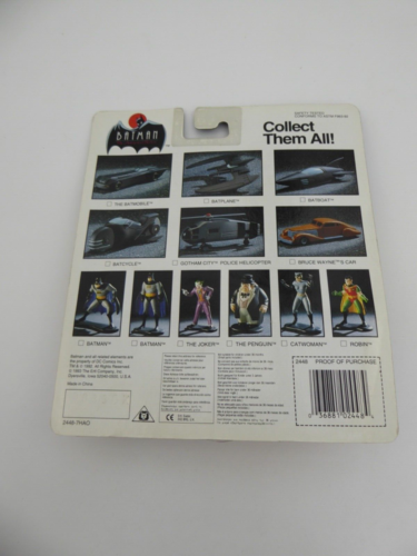 ERTL BATMAN THE ANIMATED SERIES DIE CAST METAL BATBOAT + COLLECTOR STICKER - Picture 2 of 2