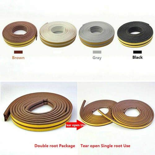 EPDM Weatherbar Soundproof Draft Self Adhesive Rubber Door Window Seal Strip - Picture 6 of 10