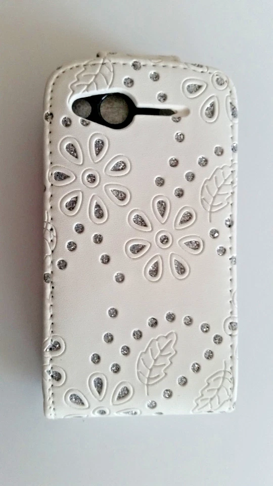 Cellulare Custodia a Flip per HTC Salsa (G15) Bianco/Custodia Protettiva - Immagine 2 di 3