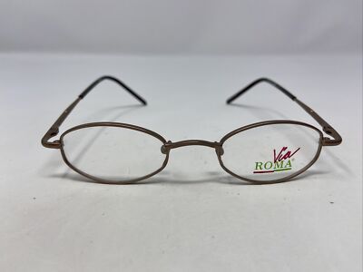 VIVA ROMA VR527 MBR 42-19-135 BROWN FULL RIM EYEGLASSES FRAME A233