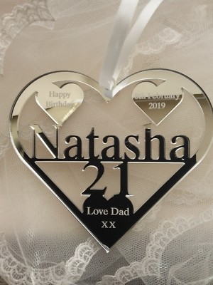Geschenk zum 21. 18. Geburtstag, Natasha, Freundin personalisiert, besondere schöne Tochter 