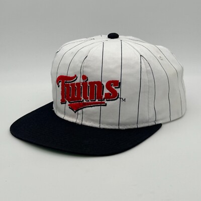 Minnesota Twins Starter MLB Baseball Vtg Striped Script Snapback