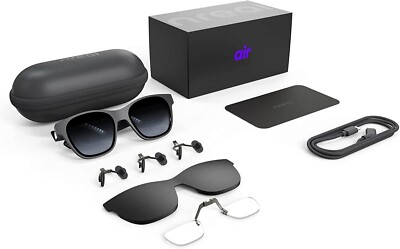 XREAL Air Nreal Air Glasses NR E 7100RGL Black AR VR Glasses | eBay