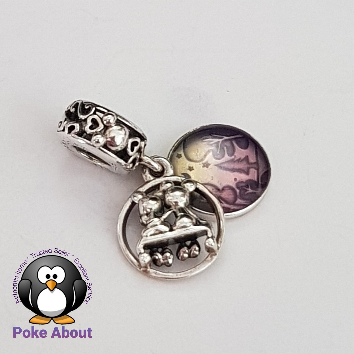 PANDORA Disney Mickey Mouse Minnie Happily Ever After Dangle 798866C01  Genuine