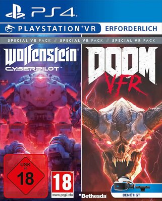 GW76db VR Bethestda VR Pack PS-4 Doom VFRWolfenstein Cyberpilot PS4 Neu & OVP