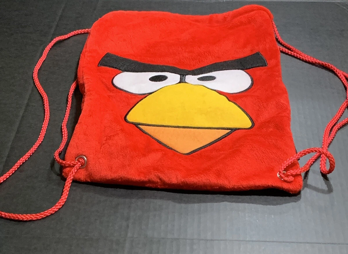 Angry Birds Red Bird Back Sack Backpack Velour Feel Officially Licensed ROVIO