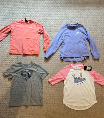 Nike, Under Armour & Adidas Girls Size S used Lot of 7 short shirts sweatshirts - Picture 7 of 13