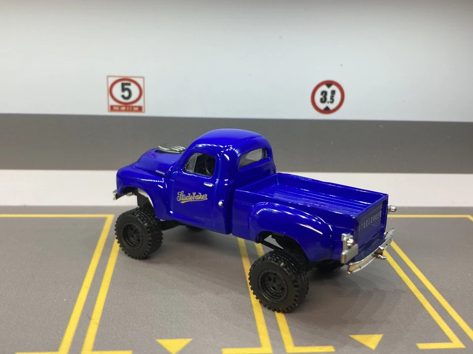Studebaker Lifted 4x4 Pickup Truck 1/64 Diecast Custom Off Road M2 Machines - Image 3 of 4