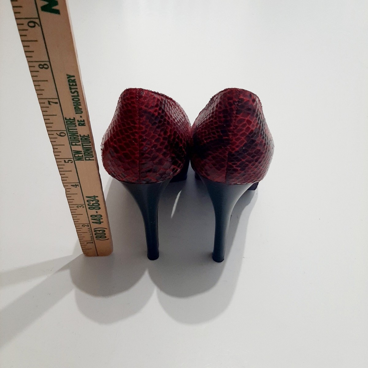 Sofia Vergara Pumps Size Red Snake Isabel Faux Leather Women