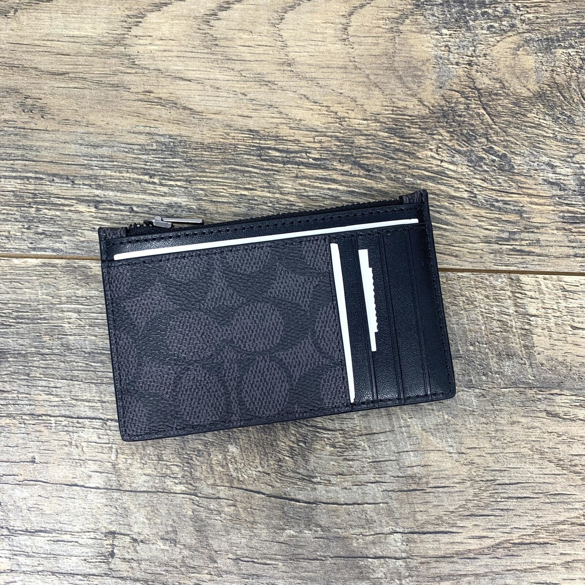 COACH 財布 COACH® Outlet | Zip Card Case In Signature Canvas