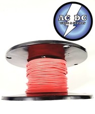 16 awg TXL HIGH TEMP AUTOMOTIVE POWER WIRE STRANDED COPPER USA - RED 100 FT