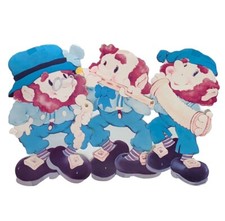 Vtg Die Cut Fold Out Moveable St Patrick  s Day 3 Leprechauns Playing Instruments