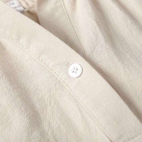 Women Long Sleeves Cotton Linen Shirt Dress Long Maxi V-Neck Loose Casual Dress  - Bild 8 von 9