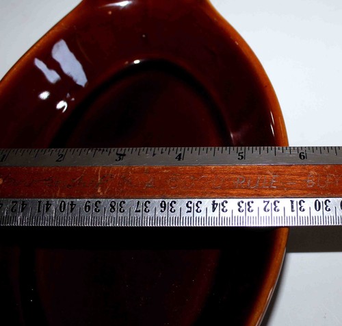 4 Ultima China Brown Restaurant 10.75" x 5.75”x 1.625" Oval Heavy Serving Plates - Picture 9 of 9