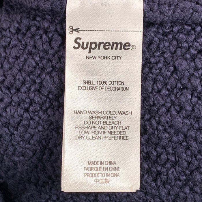 Supreme 24SS Boucle Small Box Sweater Navy Cotton Size XL Supreme 24SS Boucle Small Box Sweater Navy Cotton Size XL