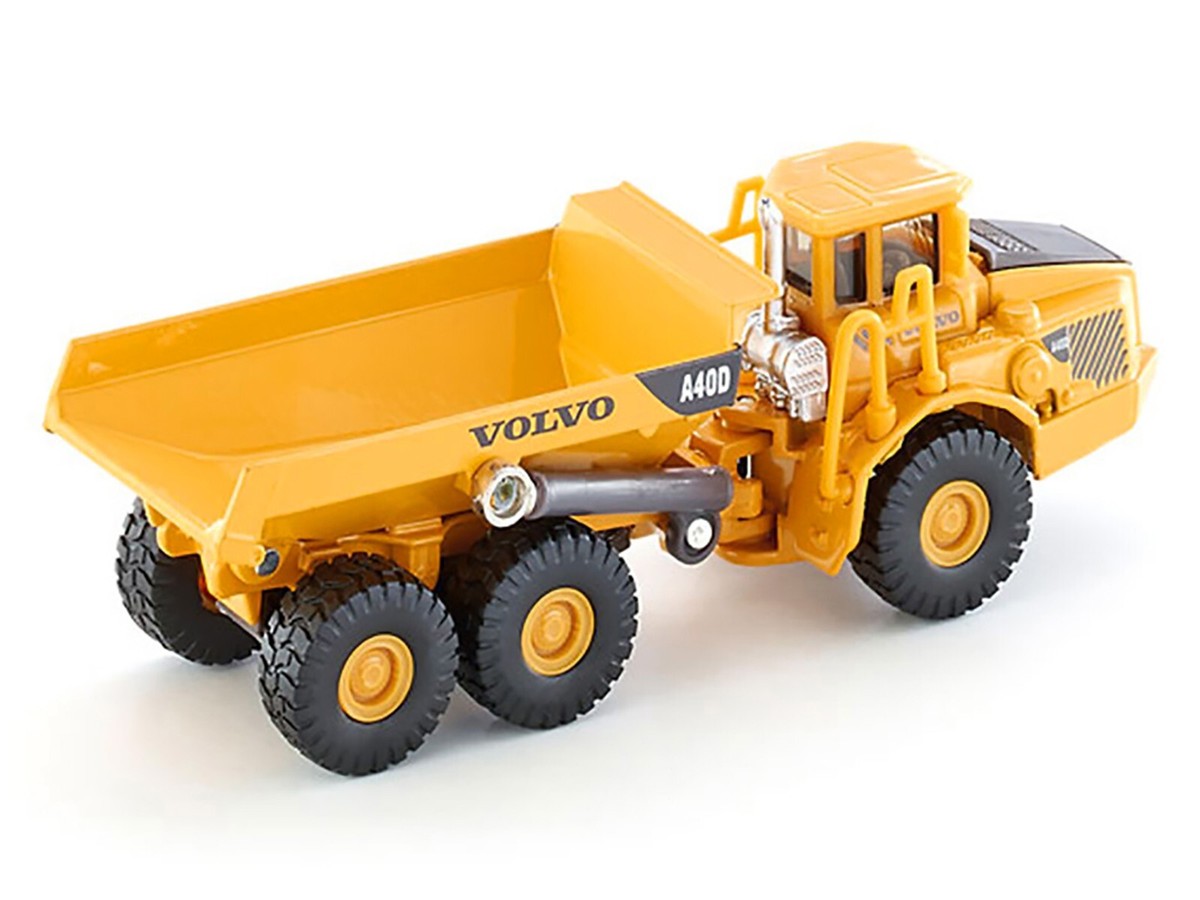 VOLVO A40D DUMP TRUCK YELLOW 1/87 (HO) DIECAST MODEL BY SIKU 1877