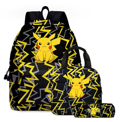 POKEMON RUCKSACK MIT ETUI UND THERMOTASCHE KINDERGARTEN KINDERGARTEN KINDER MÄDCHEN