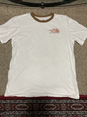 ★THE NORTH FACE★ White Label Yosemite Short Sleeve Round T Rare The North Face Large White Rogue Graphic T-Shirt
