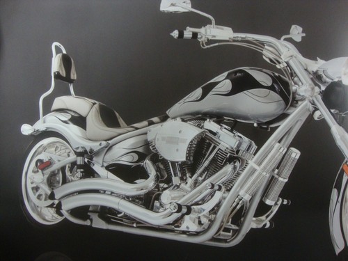 Big Dog Motorcycles OEM ROULETTE full foot peg set 2004-2011 PASSENGER TOE GRIPS - Picture 8 of 8