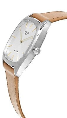 TISSOT Heritage Stylist 32MM Square Dial Leather Unisex Watch T159