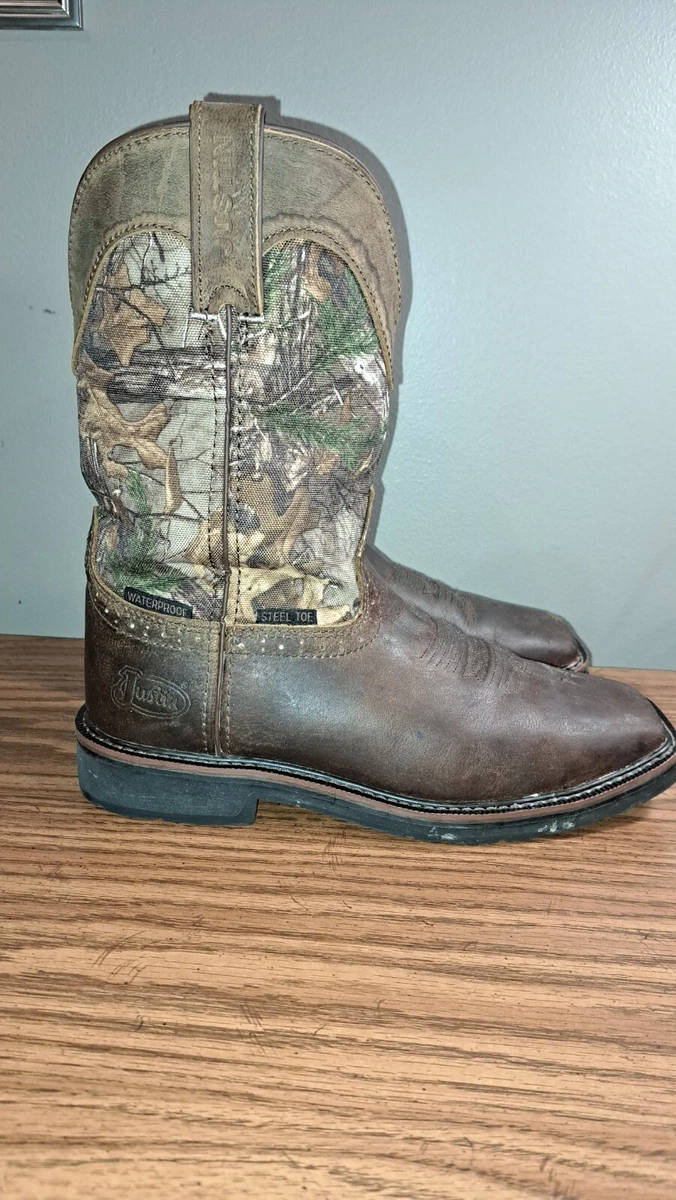 Justin men's clearance stampede square toe