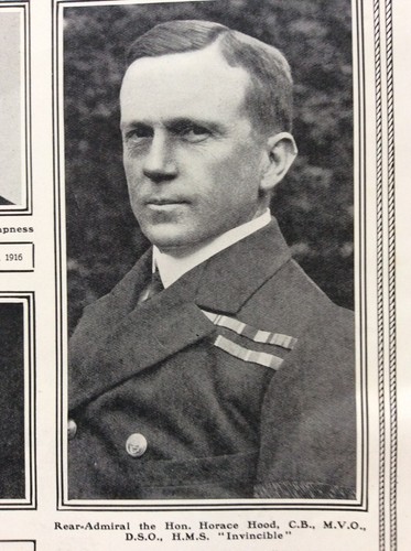 Sa19 Ephemera 1916 Ww1 Bild Horaz Haube H M S unbesiegbar