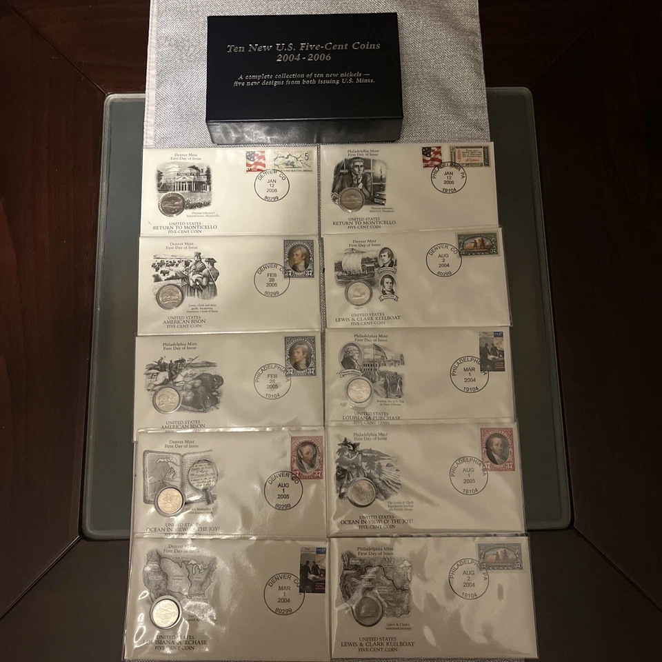THE NEW U.S. FIVE-CENT COIN COMMEORATIVE SET-Collection 2004/2006 - Image 2 of 4