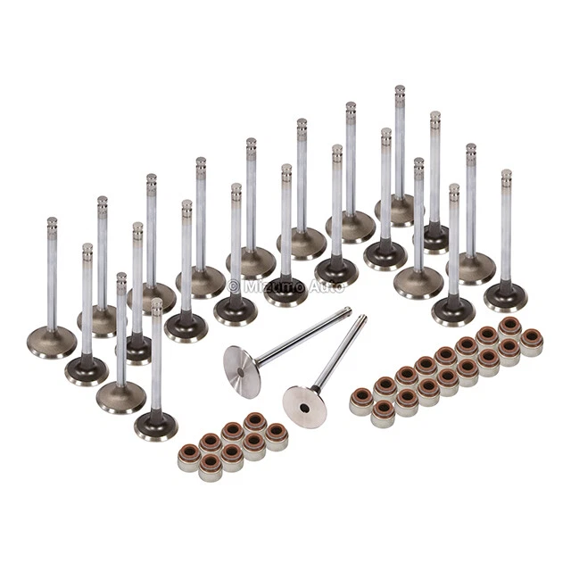 Intake Exhaust Valves w/ Seals Fit 93-02 Ford Proble Mazda 626 MX6 2.5 DOHC KL - Image 2 of 4