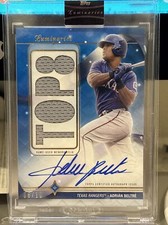 2023 Topps Luminaries Home Run Kings Auto Relic Blue Adrian Beltre  /10 HOF TX