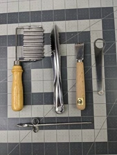 Kitchen Gadget Tools French Fry Crinkle Cutter Hoan Zester Spiral Slicer Peeler