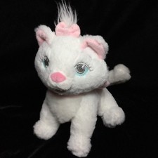 Disney Store Marie Pretty Kitty Aristocats Cat Plush Soft Toy 6" White Pink