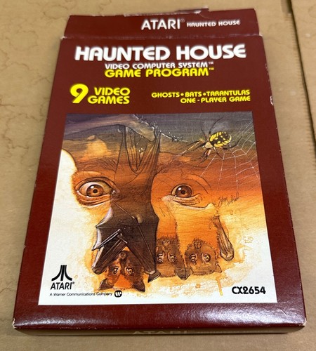 VTG Atari Haunted House Game Cartridge CX2654 (1981) w/Manual & Catalog, Tested