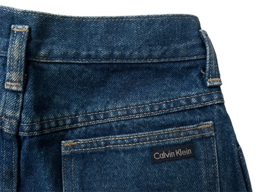 vintage calvin klein denim jeans womens size 7 NOS NWT 80s made in USA stonewash - Picture 6 of 13