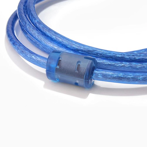 Blue USB Printer Cable Lead Type A Male to B Male HP Epson Brother Canon 0.3m-5m - Picture 6 of 6